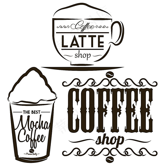 简洁咖啡菜单设计