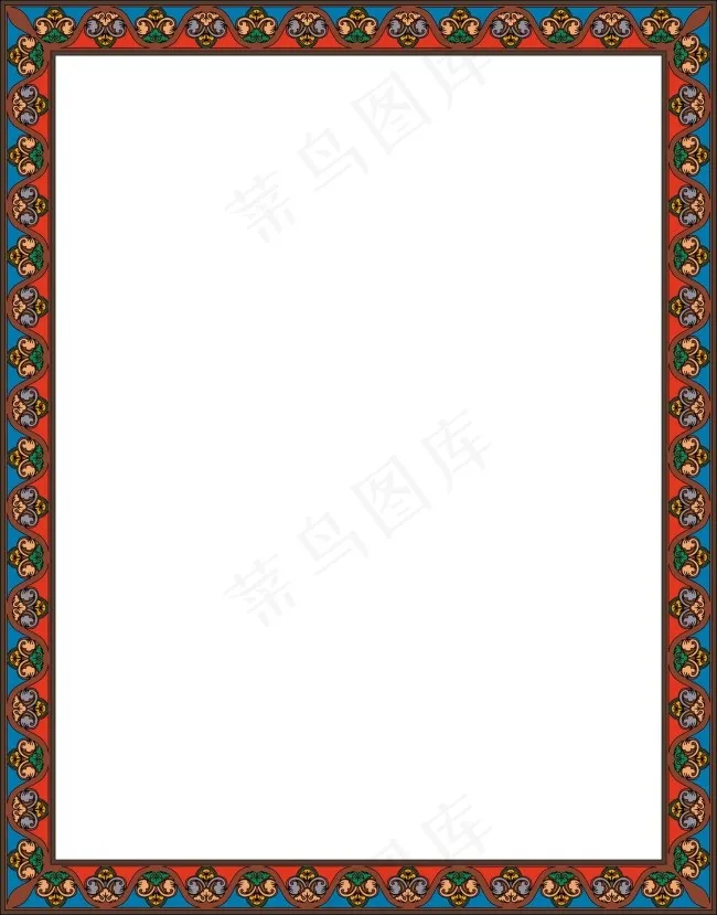 精美古典边框psd模版下载