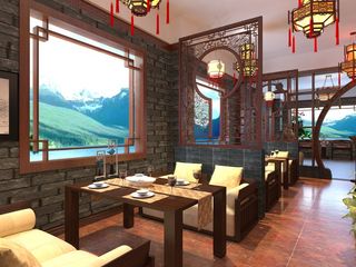 中式酒楼卡座设计