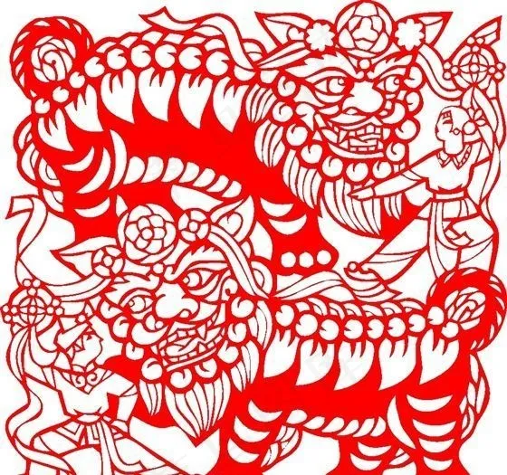 民俗剪纸 矢量素材 CDR格式_0...cdr矢量模版下载