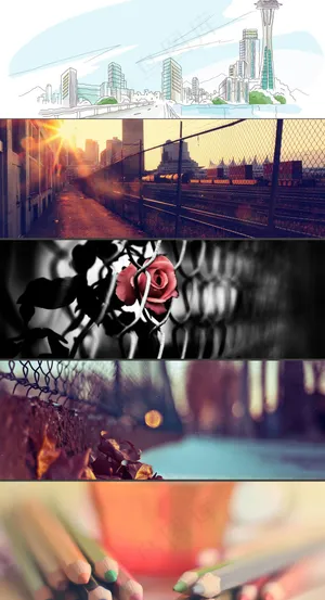 铅笔夕阳背景 铅笔夕阳背景