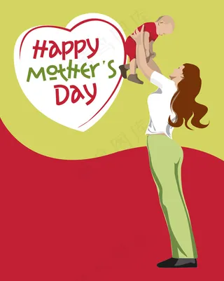 母亲节快乐海报