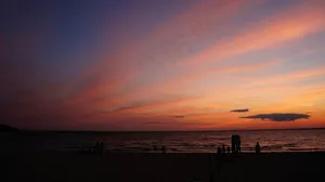 海边日落风光图片