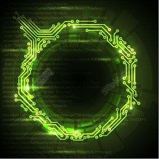 精美绿色科技背景矢量素材