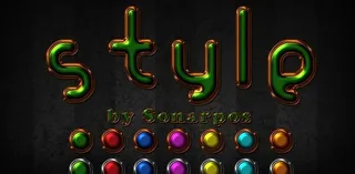 立体效果的镏金字体样式