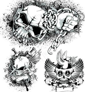 潮流骷髅素材图片