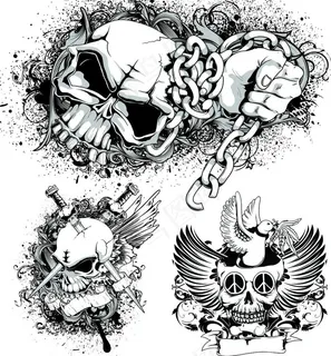 潮流骷髅素材图片