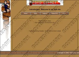 电影放映信息网页模板