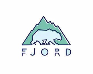 Fjord北极熊logo图片 标志设计 LOGO设计 动物 图标 应用图标