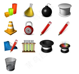 实验设计用品图标下载
