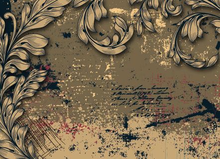 古典花纹图案的背景04——矢量素材