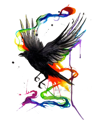 水彩手绘鸟类火烈鸟小鸟麻雀PNG免...