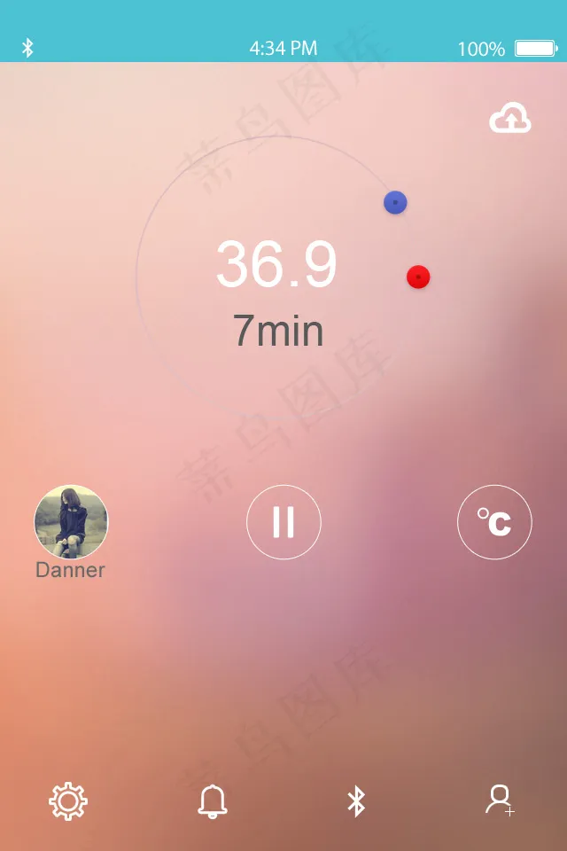 手机APP交互界面psd模版下载