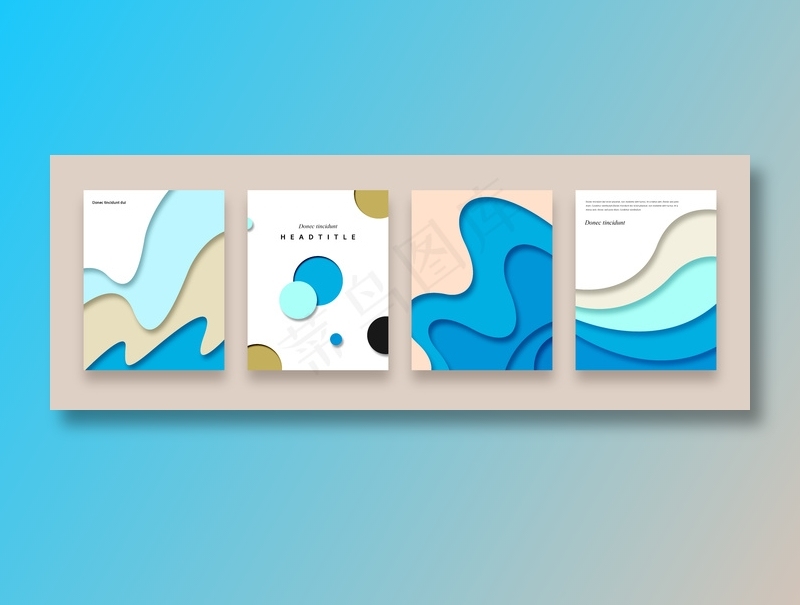 炫彩剪纸风背景