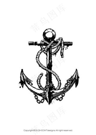 素描锚设计素材