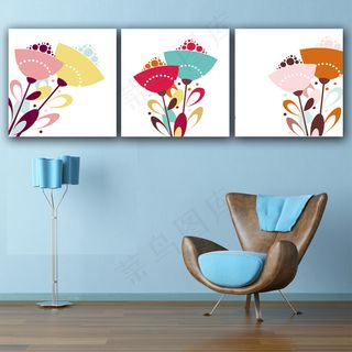 艺术花朵无框画