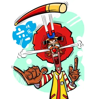 位图 漫画 人物 卡通形象 麦当劳...