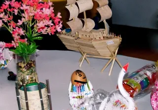 美术展览手工作品图片