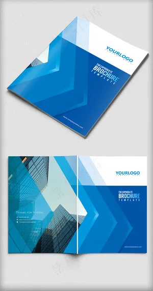 时尚大气企业画册封面设计