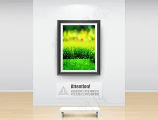 庄稼地与青青草地影楼摄影背景图片