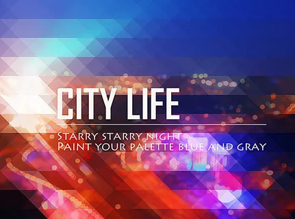 精致城市夜景banner海报图片