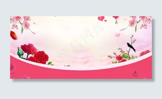 淘宝天猫女装海报首页背景素材模板