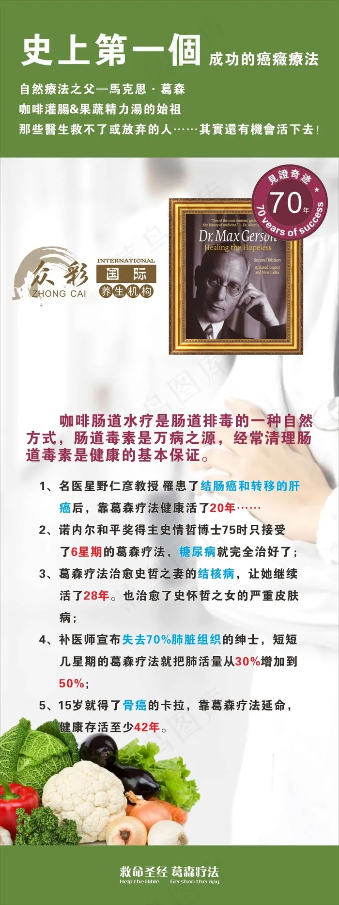 救命圣经 葛森疗法cdr矢量模版下载