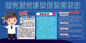 2018免费模板防灾减灾宣传栏设计