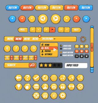 卡通风格UI图标合集