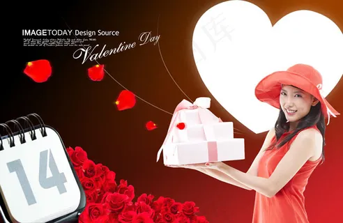 2.14情人节海报psd素材