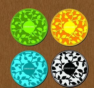 创意杯垫名片图片