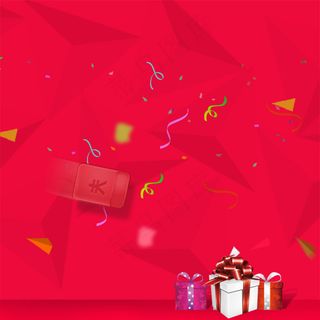 红色几何背景