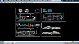 某繁华城市中心商业街CAD建筑施工...
