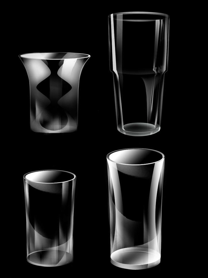 玻璃杯效果图图片