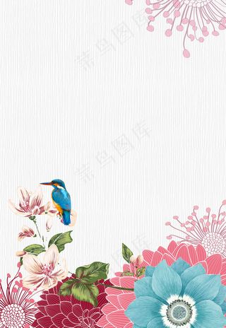 时尚插画复古背景