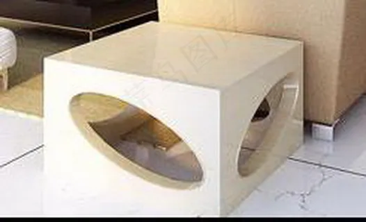 现代方形茶几3d模型下载