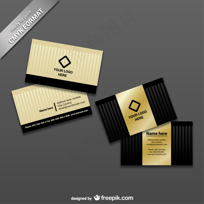 准备打印名片模板