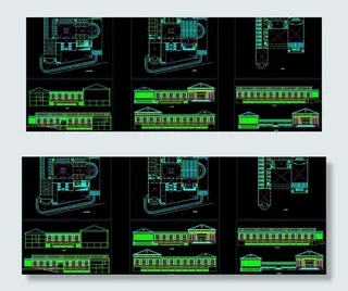 欧式教堂全套方案图图片