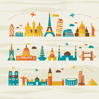 世界旅游地标图片