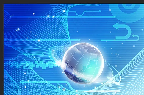 蓝色科技背景图片 蓝色科技背景图片