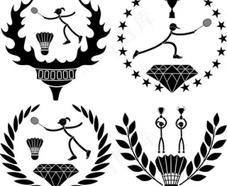 羽毛球设计图片