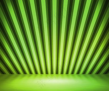 绿色条纹背景放映室