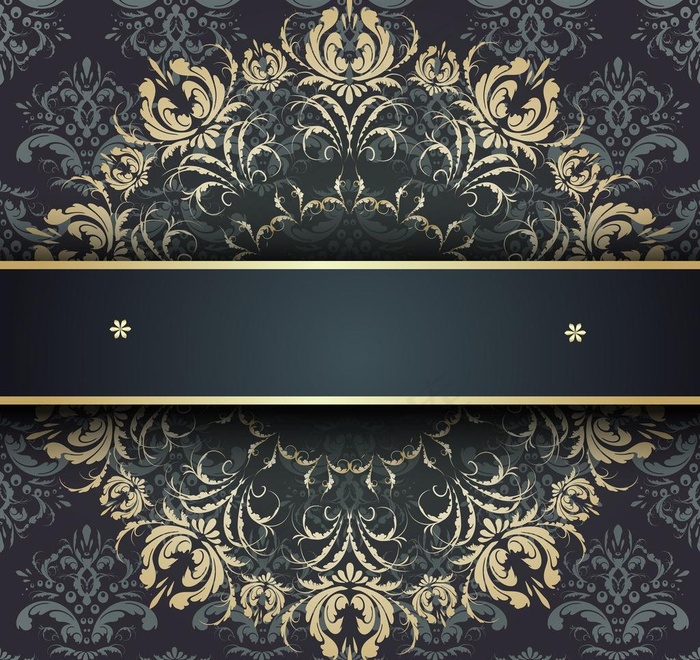 欧式花纹背景图片