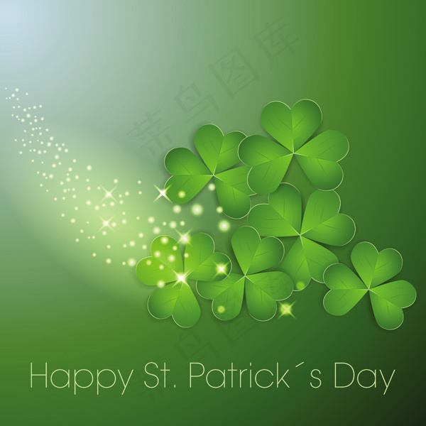 四叶草 图案 底图清新2