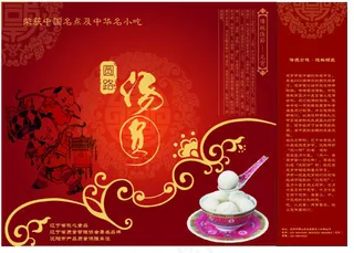 元宵节汤圆包装矢量