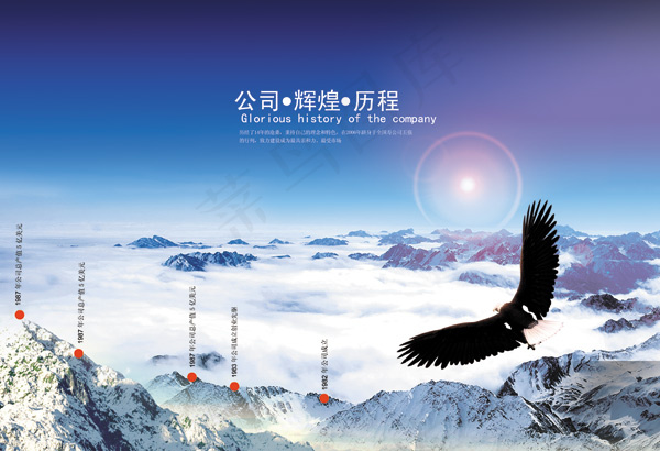 公司辉煌历程(5031X3437(DPI:300))psd模版下载