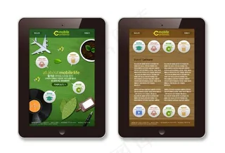 手机旅游网站详情psd模板