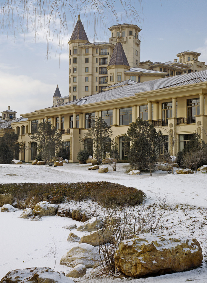 星河湾雪景图片