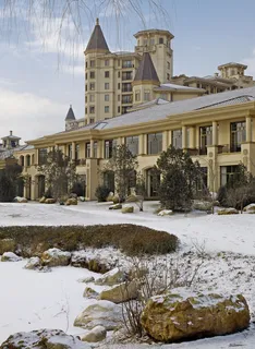 星河湾雪景图片