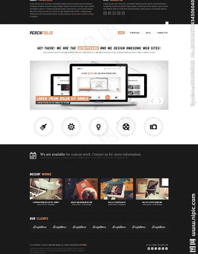 黑白搭配css网站图片
